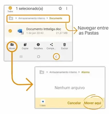 copiar e mover  arquivos