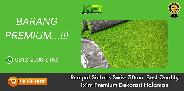 BARANG PREMIUM...!!! Rumput Sintetis Swiss 30mm Best Quality 1x1m Premium Dekorasi Halaman