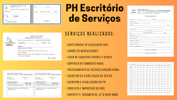 Alguns Serviços do PH - Escritório.