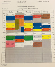 Schema år 6 Fornåsa skola 2023-24