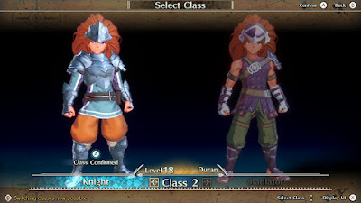 Pergantian/Upgrade Class pada salah satu karakter di Game RPG Jepang Trials of Mana.