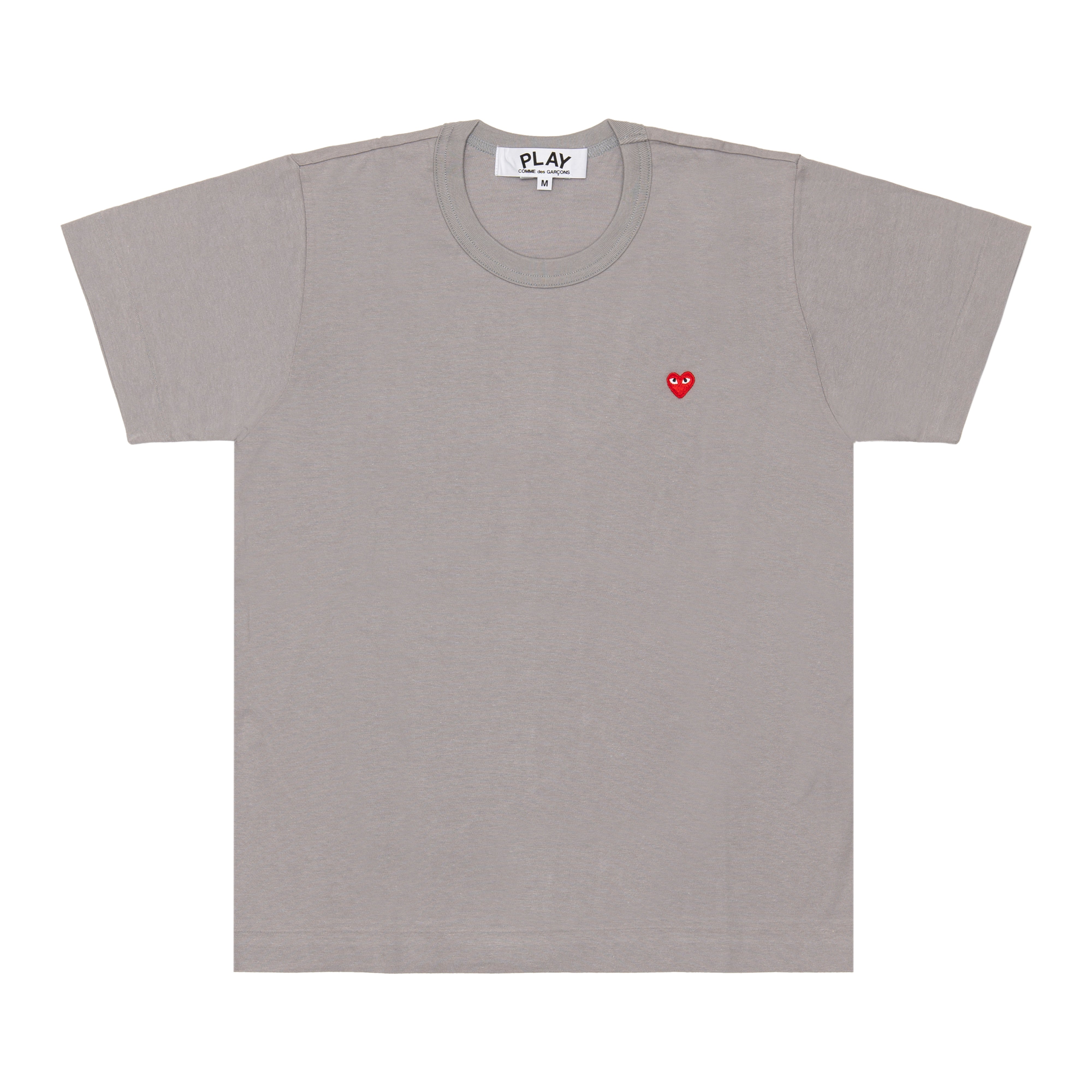 PLAY COMME des GARÇONS Small Red Heart S/S T-Shirt (Gray) Ladies: ¥6,600 Men's: ¥6,930