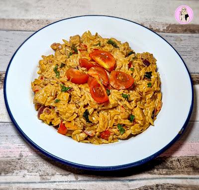 Creamy Cajun Chicken Orzo Recipe | Low Calorie Slimming Friendly orzo recipe