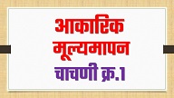 आकारिक मूल्यमापन (चाचणी क्र.१) प्रश्नपत्रिका- 2023/24