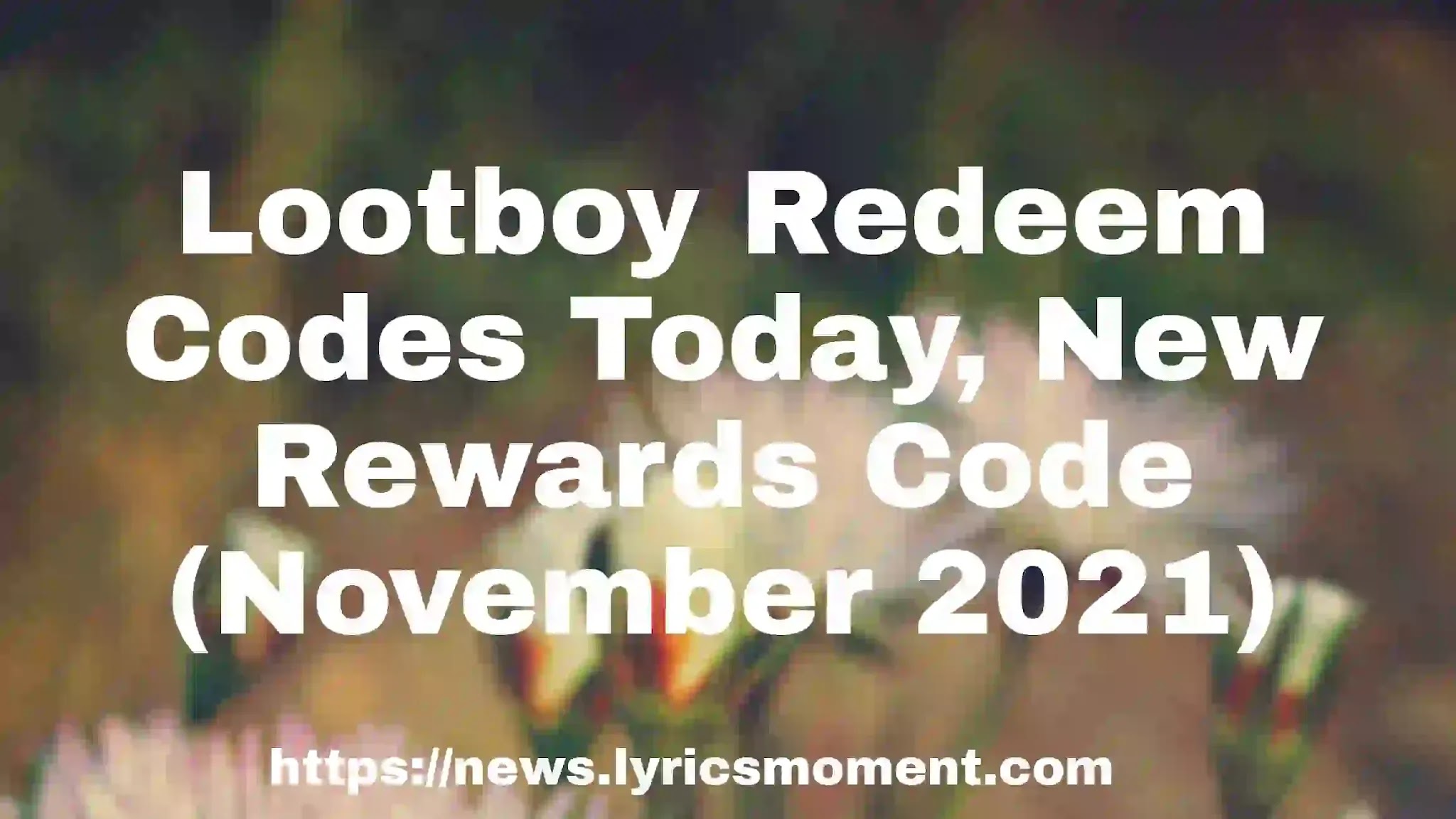 Lootboy Redeem Codes Today, New Rewards Code (November 2021)