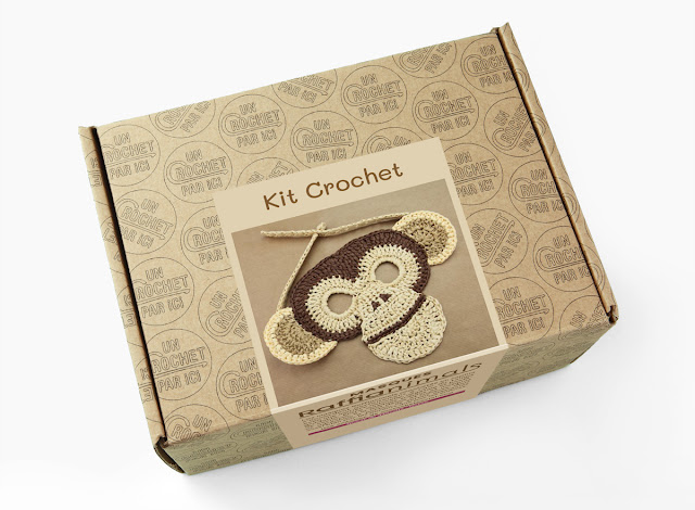 Kit crochet masque raphia