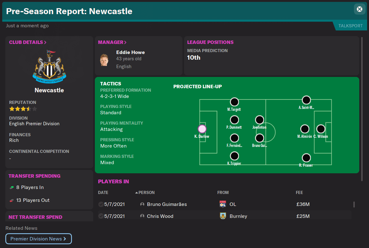 FM22 Newcastle