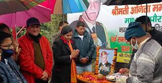 Martyred Gen Vipin Rawat memory gate in Rishikesh