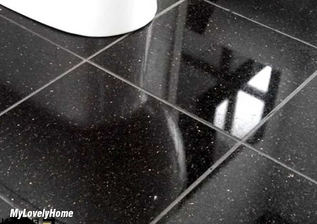 Black Galaxy Granite Bathroom Floor