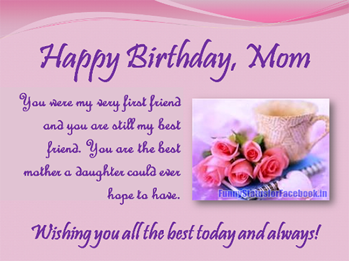 Happy Birthday Wishes for Mom