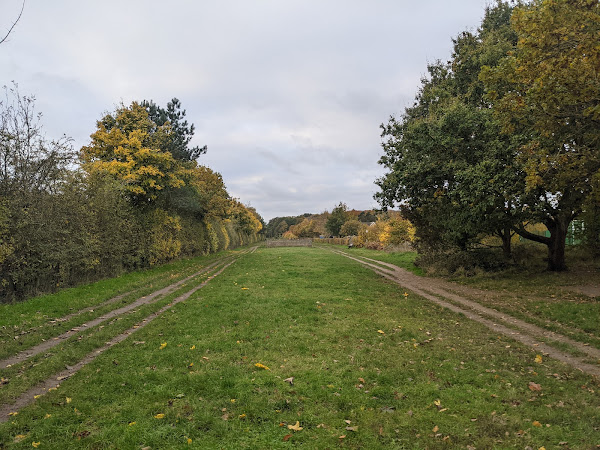 The out and back section of the course