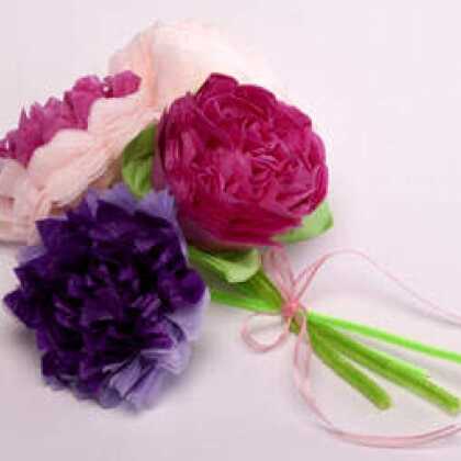 Tissue Paper Flowers Craft