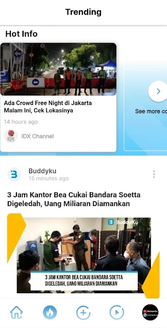 Halaman Trending Aplikasi BuddyKu