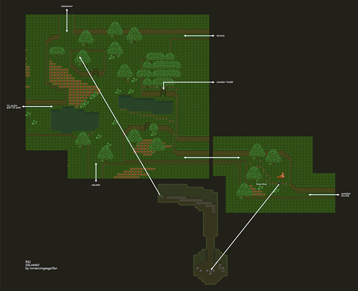 Romancing Saga 2 Salamat Map