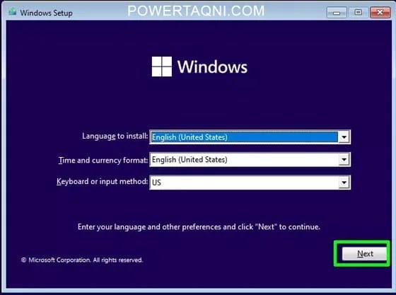 كيفية تحميل ويندوز 11 "Windows 11 ISO" والقيام بتثبيته حدد لغتك إذا لم تكن محددة بالفعل وانقر فوق "Next