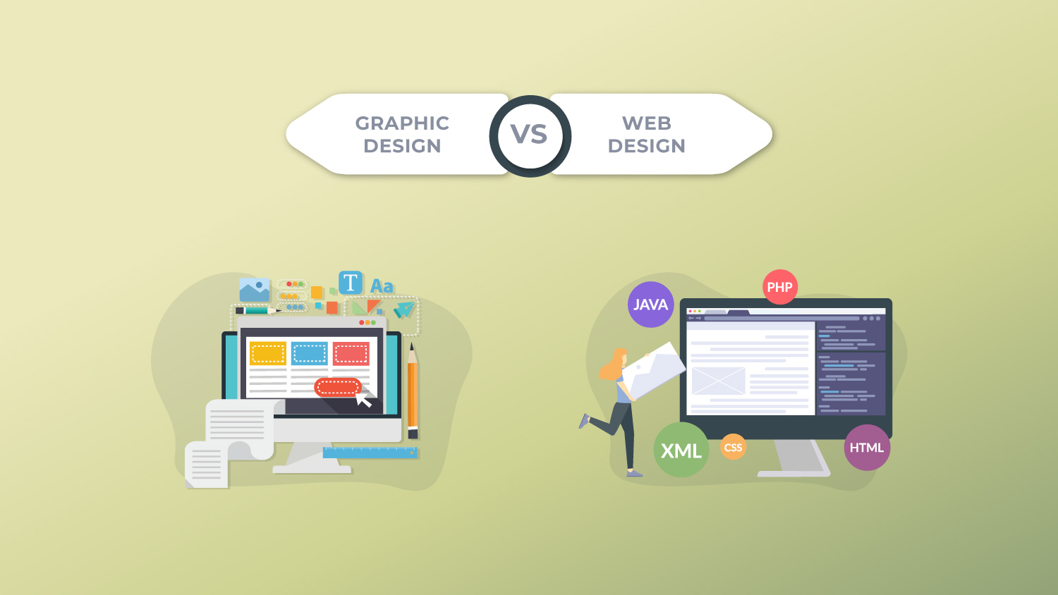 difference between graphic design and web design