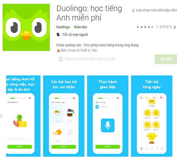 Tải Duolingo - App học tiếng Anh trên điện thoại, máy tính a