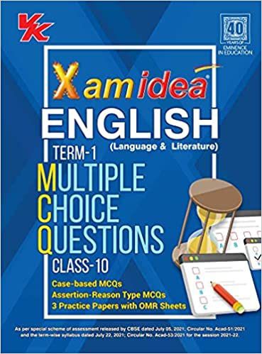 Xam Idea CBSE MCQs Chapterwise For Term I, Class 10 English