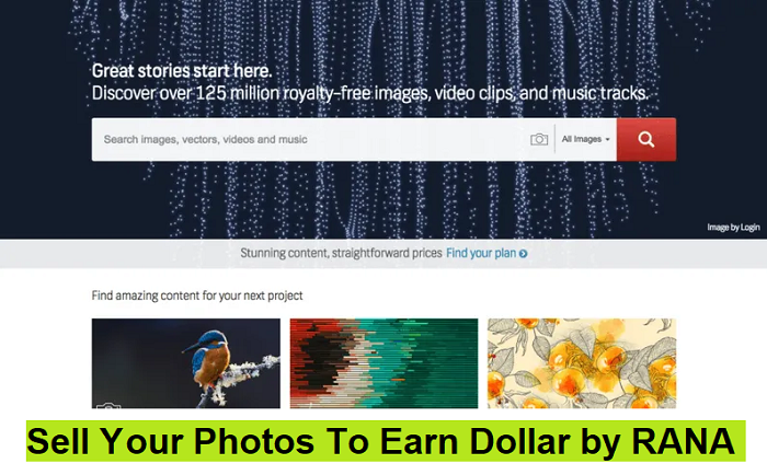 Sell ​​Your Photos To Earn Dollar by RANA