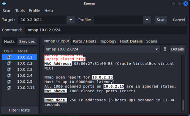 Figure 4 Zenmap