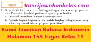 Kunci-Jawaban-Bahasa-Indonesia-Halaman-158-Tugas-Kelas-11