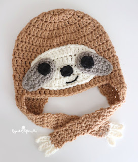 sloth hat crochet pattern