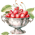 Kirschen in einer Schale, Cherries in a bowl, Cerises dans un bol