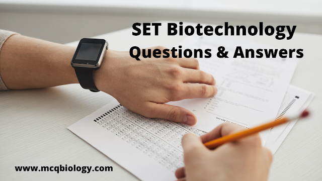 SET Exam Biotechnology Questions and Answers