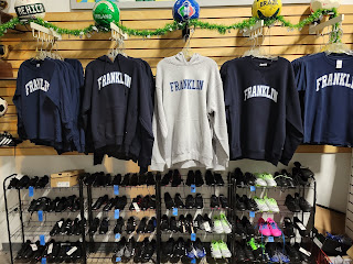 Get your Franklin sports apparel at the FYSA Pop Up Shop - Dec 18