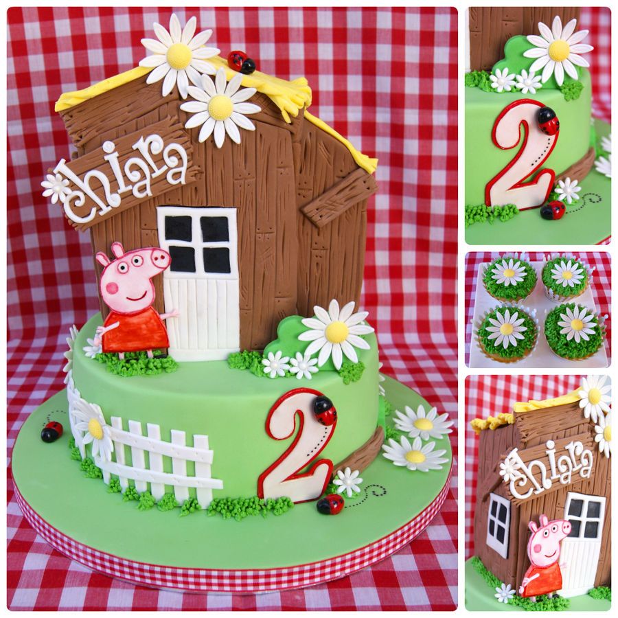 peppa pig birthday cake