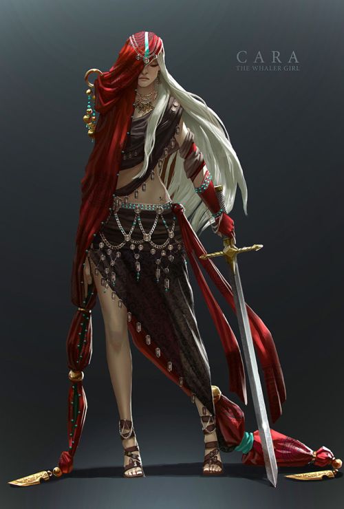 Sam Hogg artstation arte ilustrações fantasia mulheres games