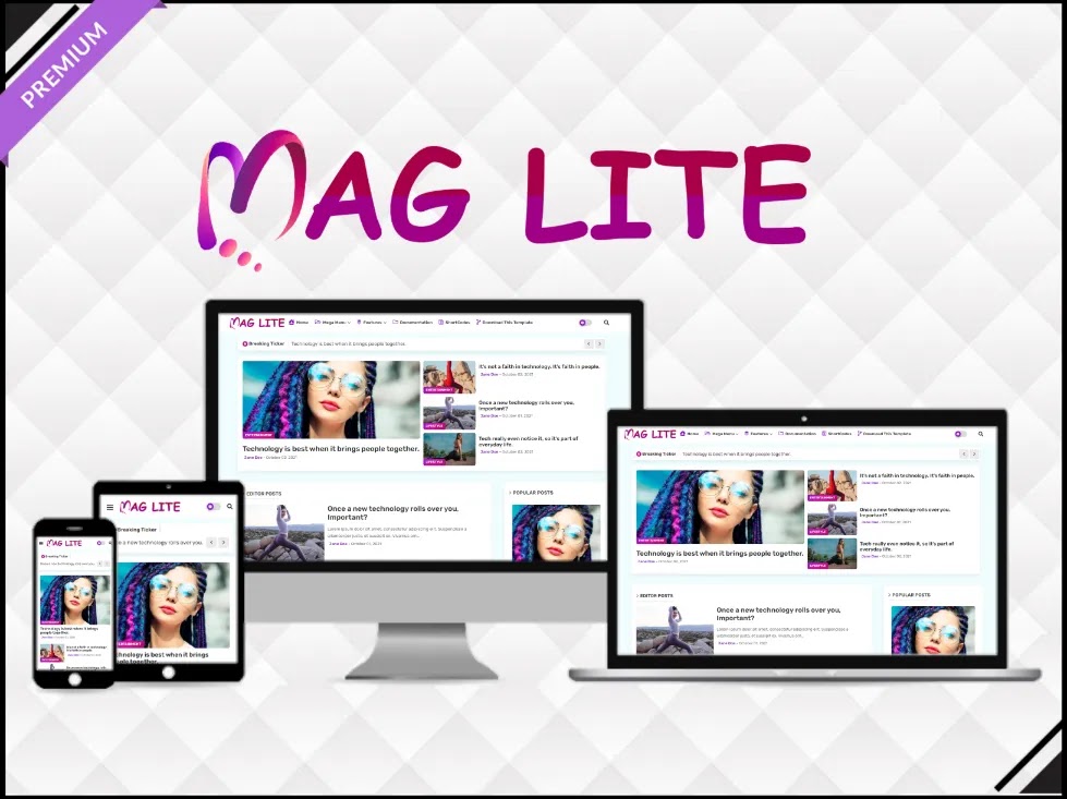 MagLite Blogger Template