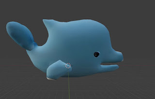 Dolphin cute rigged free 3d models fbx obj blend