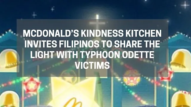 McDonald's Kindness Kitchen for Typhoon Odette victims