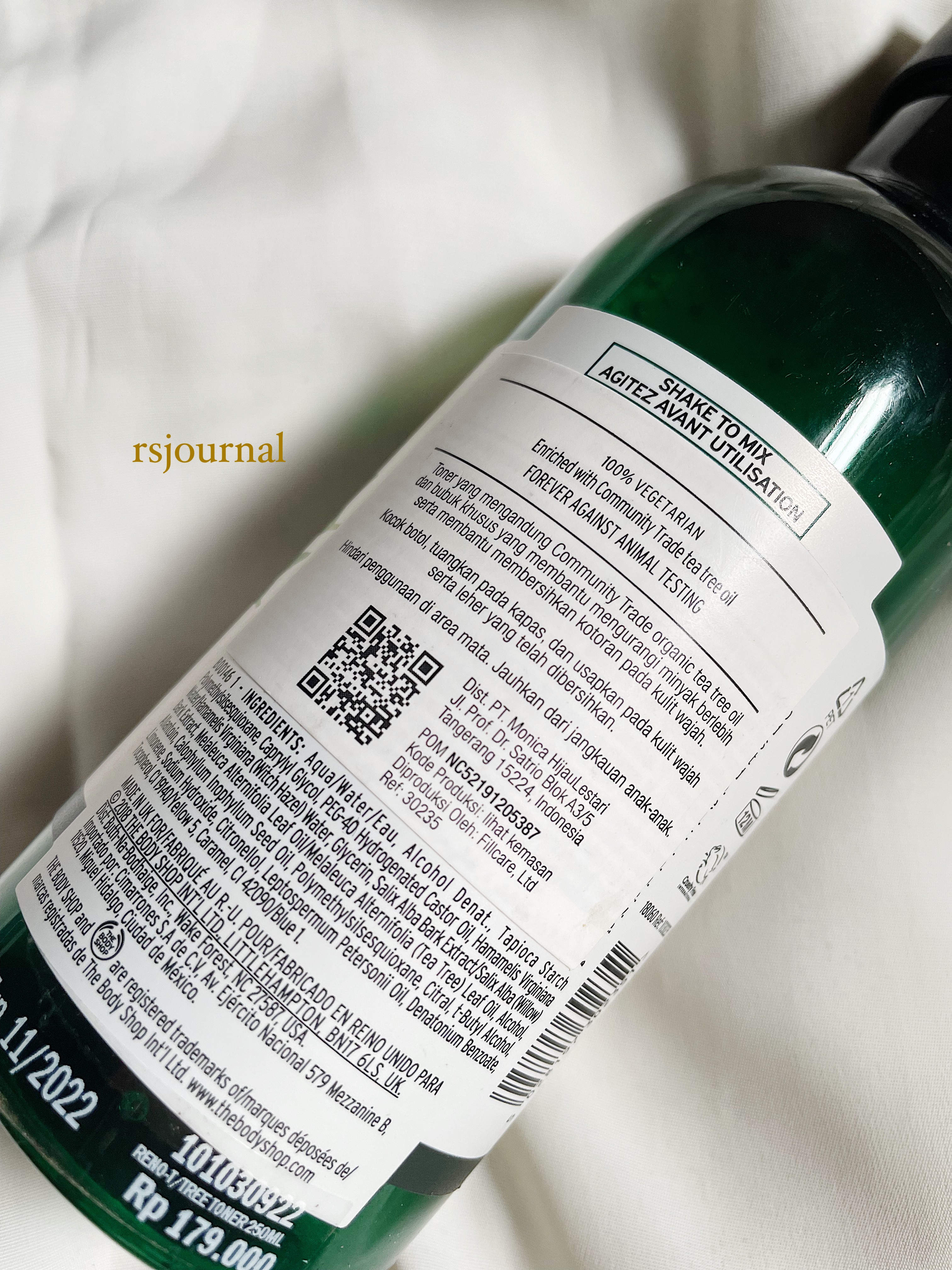 The Bodyshop Tea Tree Skin Mattifying Toner Review  - Rsjournal