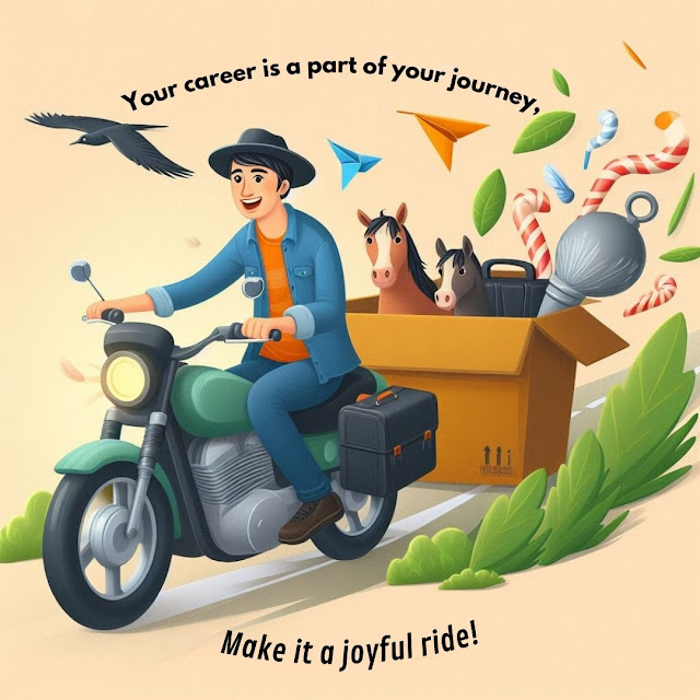 Your career is a part of your journey, make it a joyful ride.