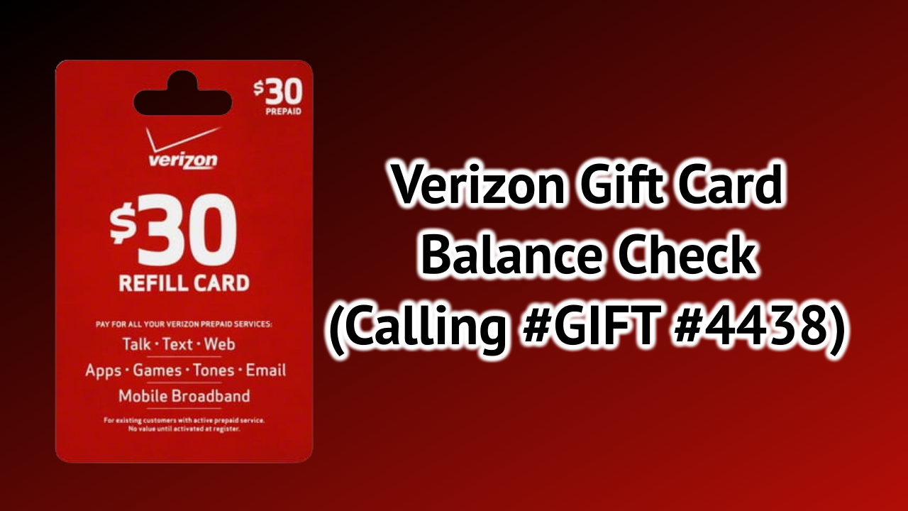 Verizon Gift Card Balance Check