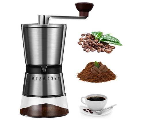 Koyatti MCG-8 Stainless Steel Manual Coffee Bean Grinder