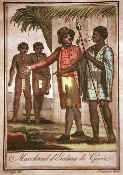 Imagen 568A | Traficantes de esclavos en Gorée, Senegal, siglo XVIII. | Rama / dominio público