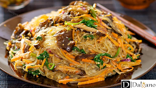 Jap Chae or Chap Chae, Korean fried rice.