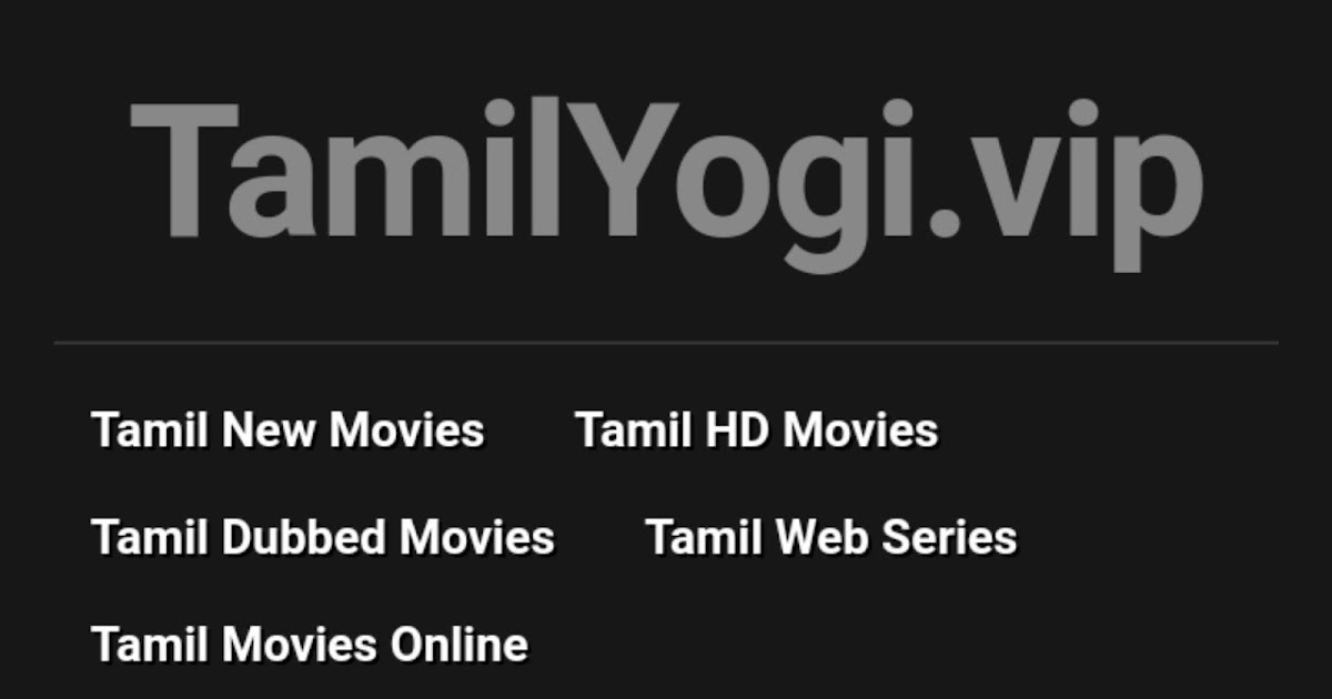 Tamilyogi website