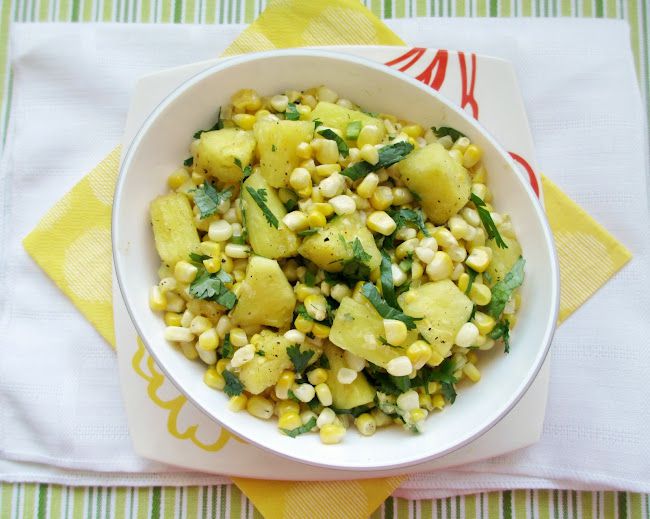 Roasted Corn and Pineapple Salad Recipe