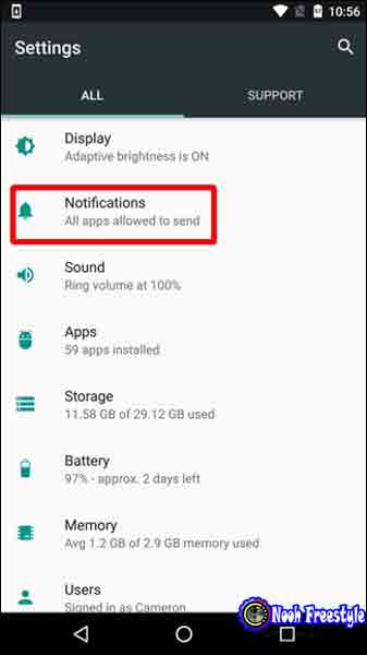 قم بإزالة إشعار تحديث Android 7 (Nougat)
