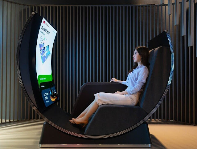 LG to show curved OLED screens with media chair and exercise bike