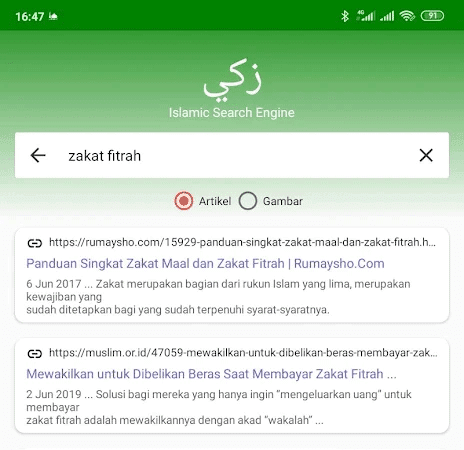aplikasi mesin pencari islami untuk hp Android