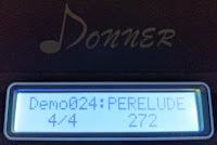 DEP-20 demo song in LCD display