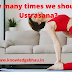 How many times we should do Ustrasana?