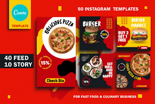 Canva Instagram Templates Food