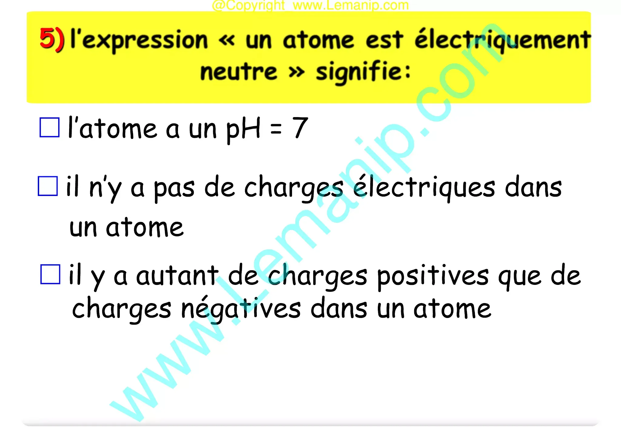 atome matiere electrone physique 5