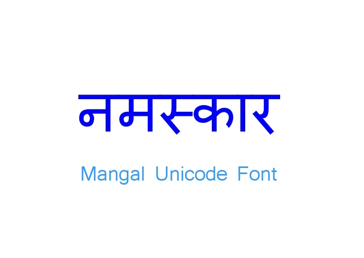 Mangal font-family